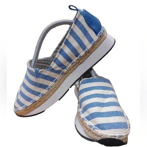 United Colors Of Benetton Espadrilles  Blue And White Size 36